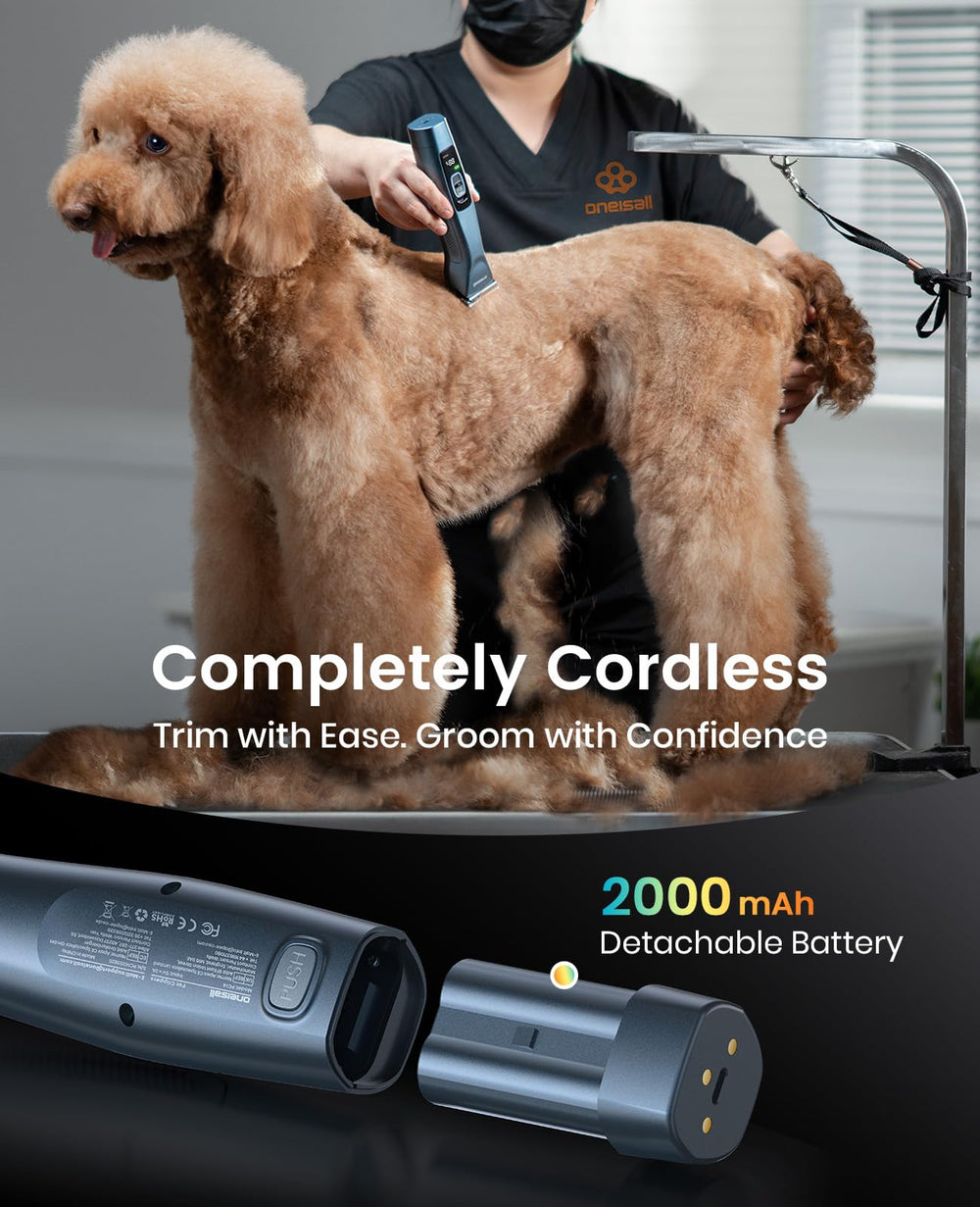 oneisall metal combs set provides versatile coat-length options.