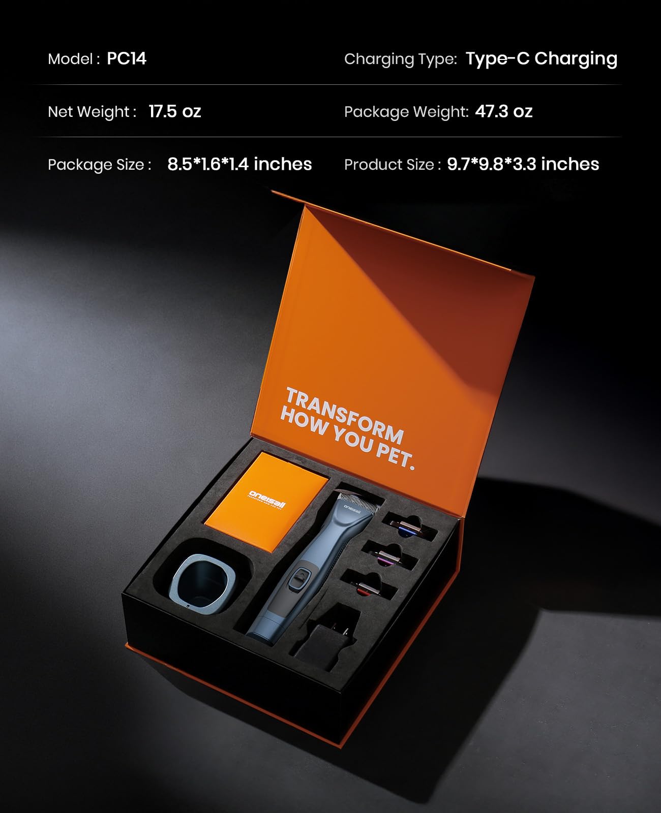 oneisall packaging box shows complete kit contents.
