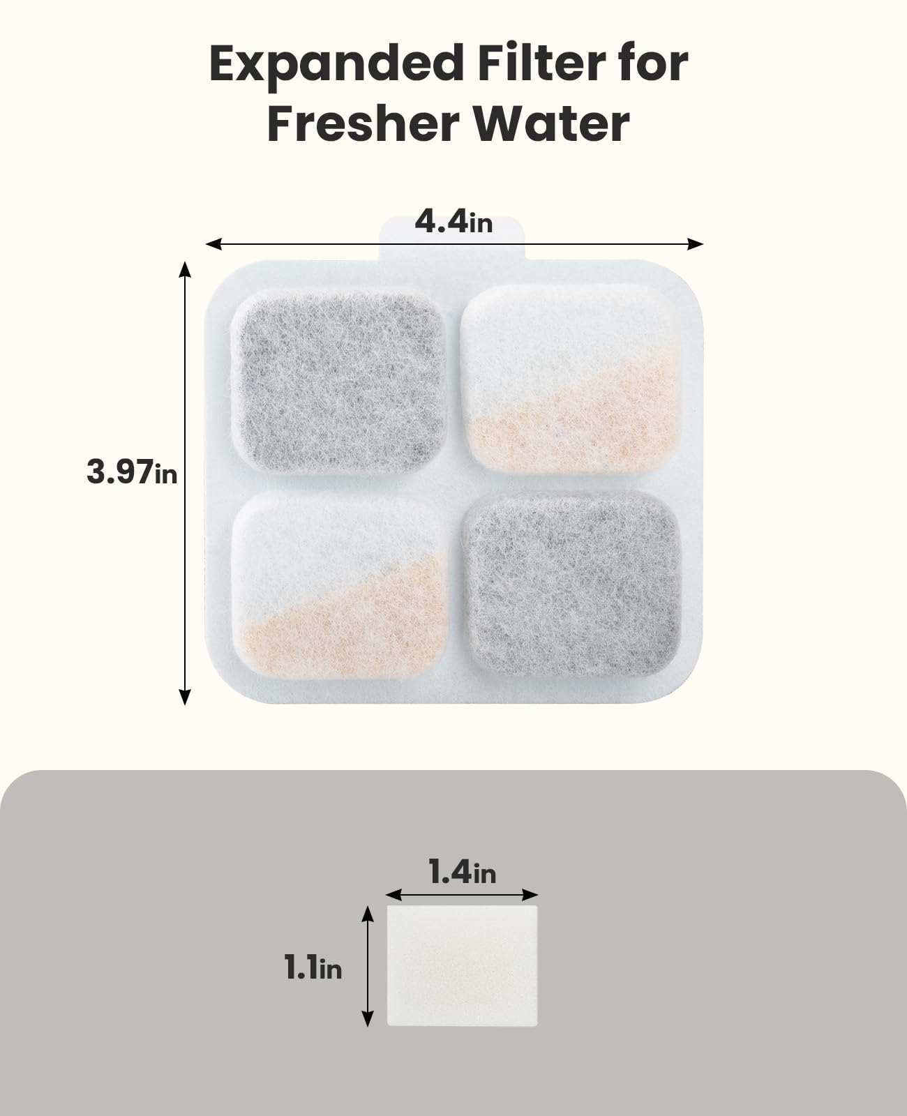 Oneisall pump sponge pack supports steady water flow and quick maintenance.