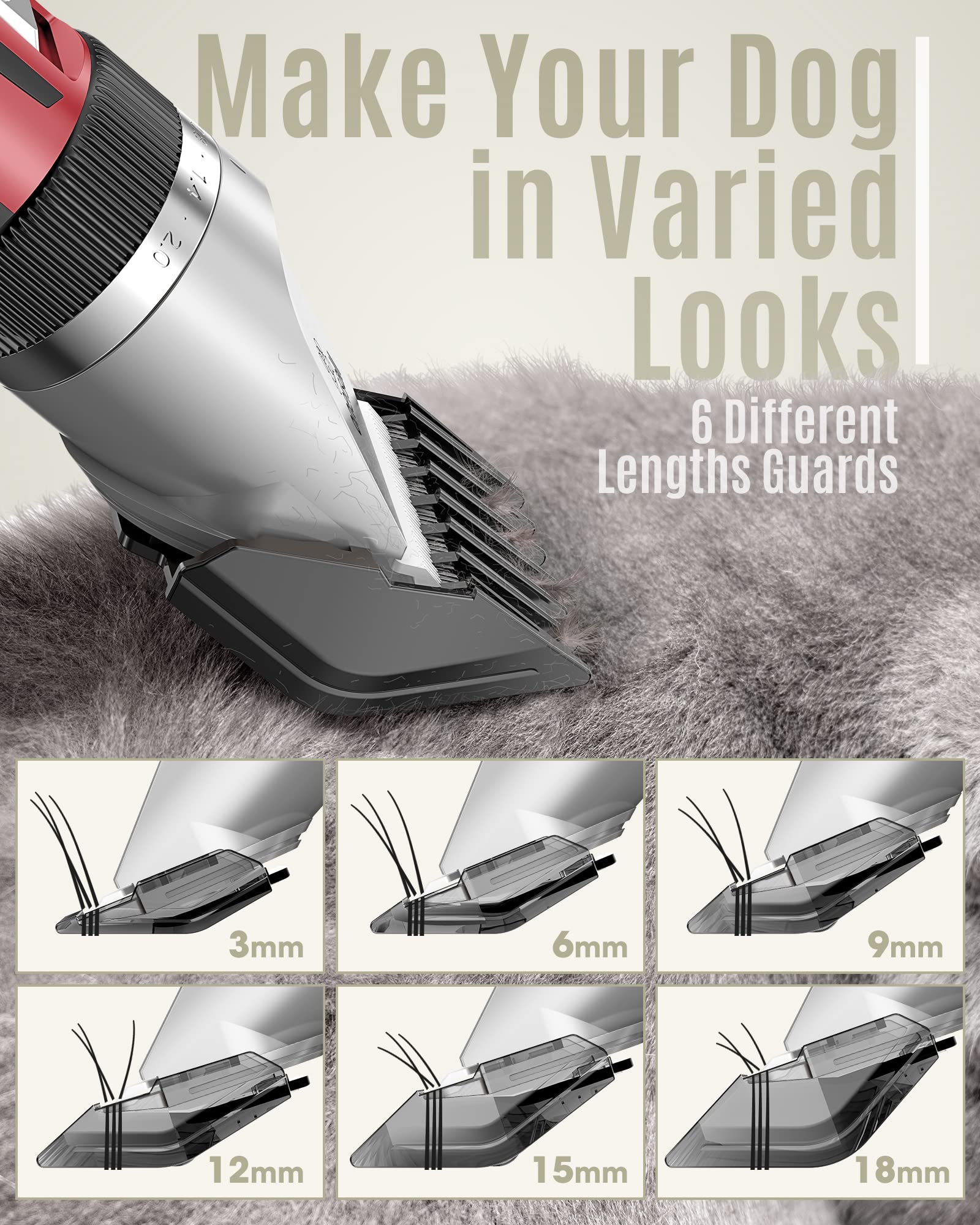 Rechargeable battery charger keeps grooming ready during use.