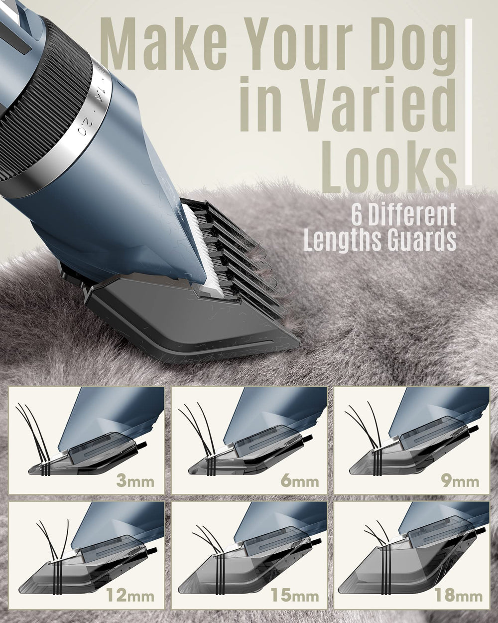 oneisall six guide combs offer versatile length adjustments