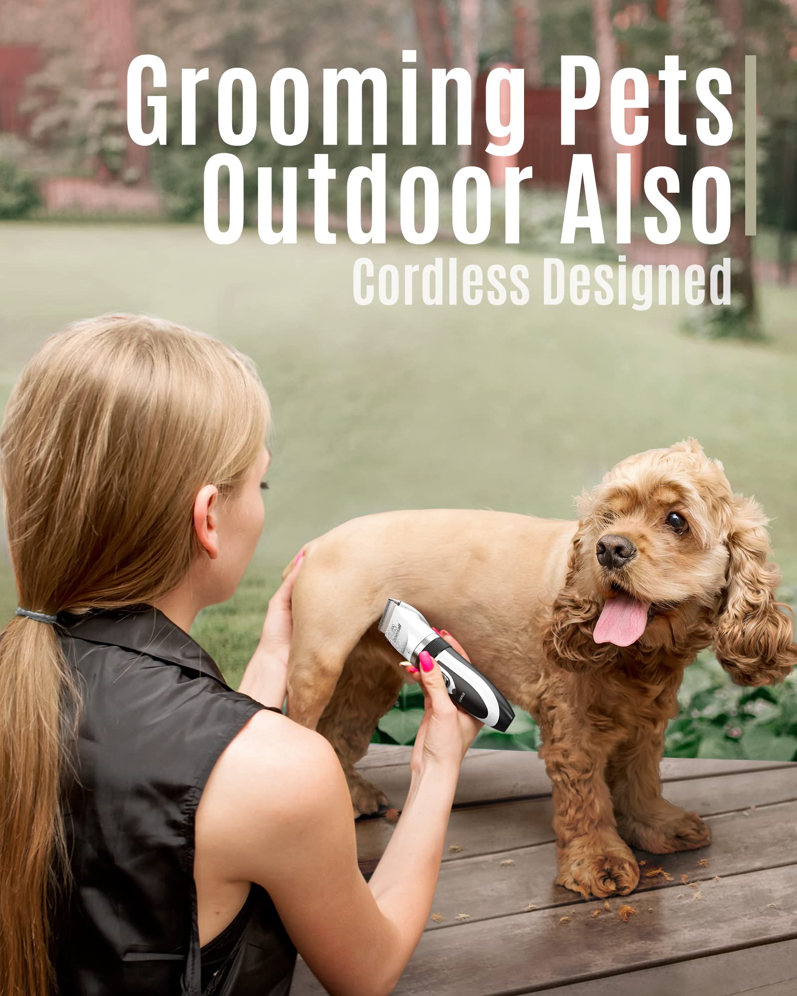 Oneisall stainless-steel blade with triple-layer safety for safe pet grooming.
