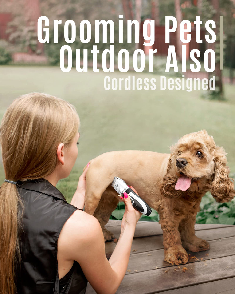 Oneisall stainless-steel blade with triple-layer safety for safe pet grooming.