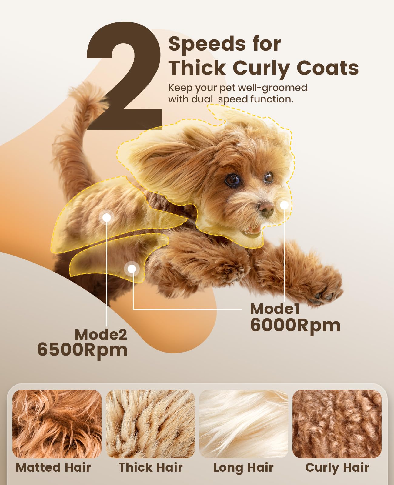 Oneisall clippers two-speed motor options for coat density