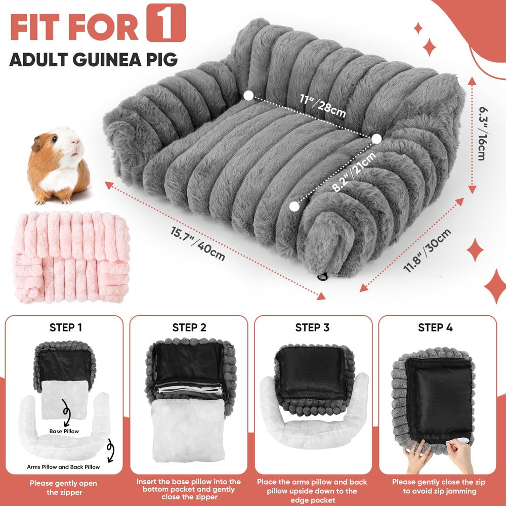 ONEJU Guinea Pig Couch dimensions and interior space