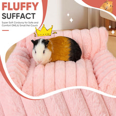 ONEJU Guinea Pig Couch foam and fiber fill for soft support