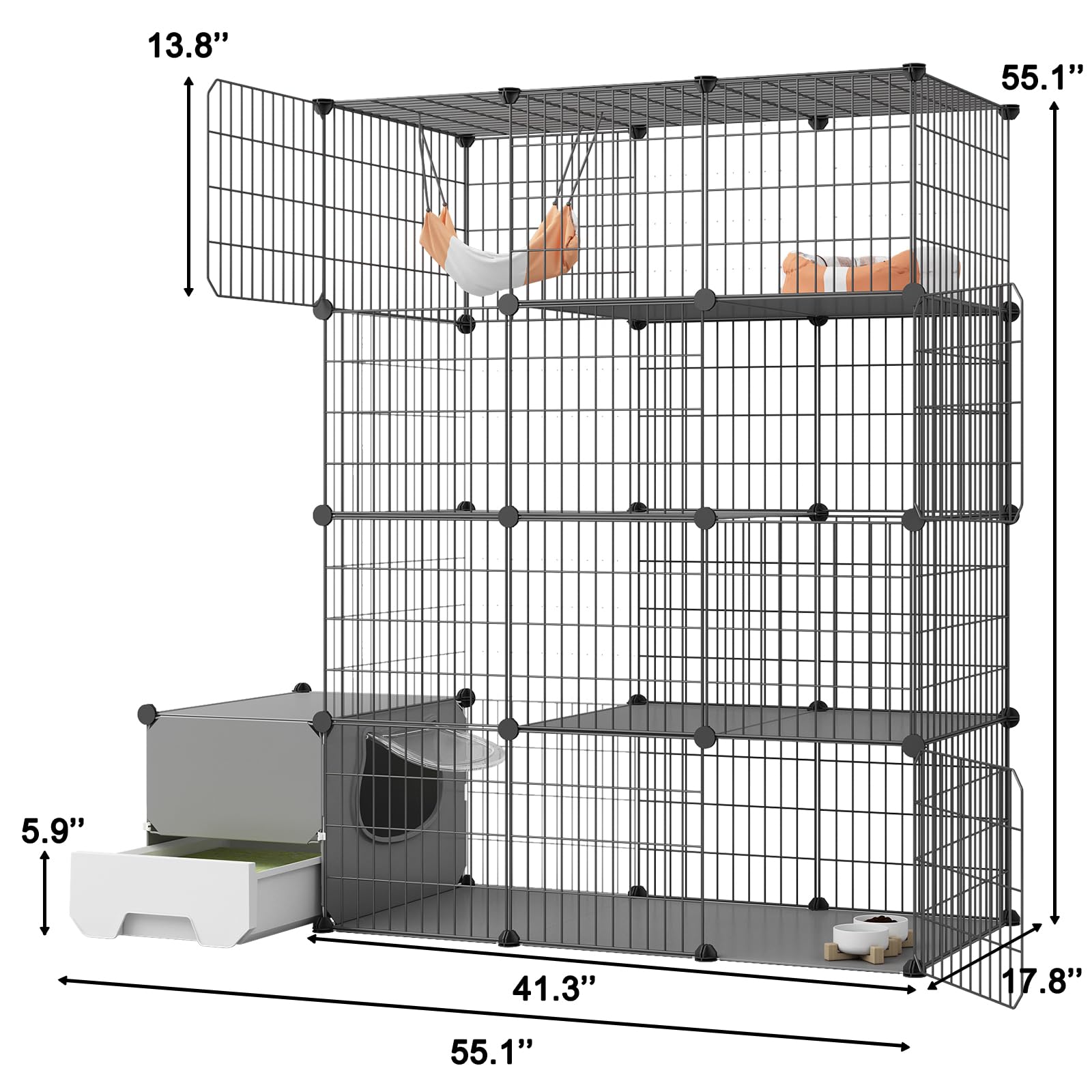 Oneluck cage is easy to assemble in minutes with clear instructions.
