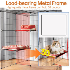 Oneluck cat-catio top skylight provides natural light and ventilation.