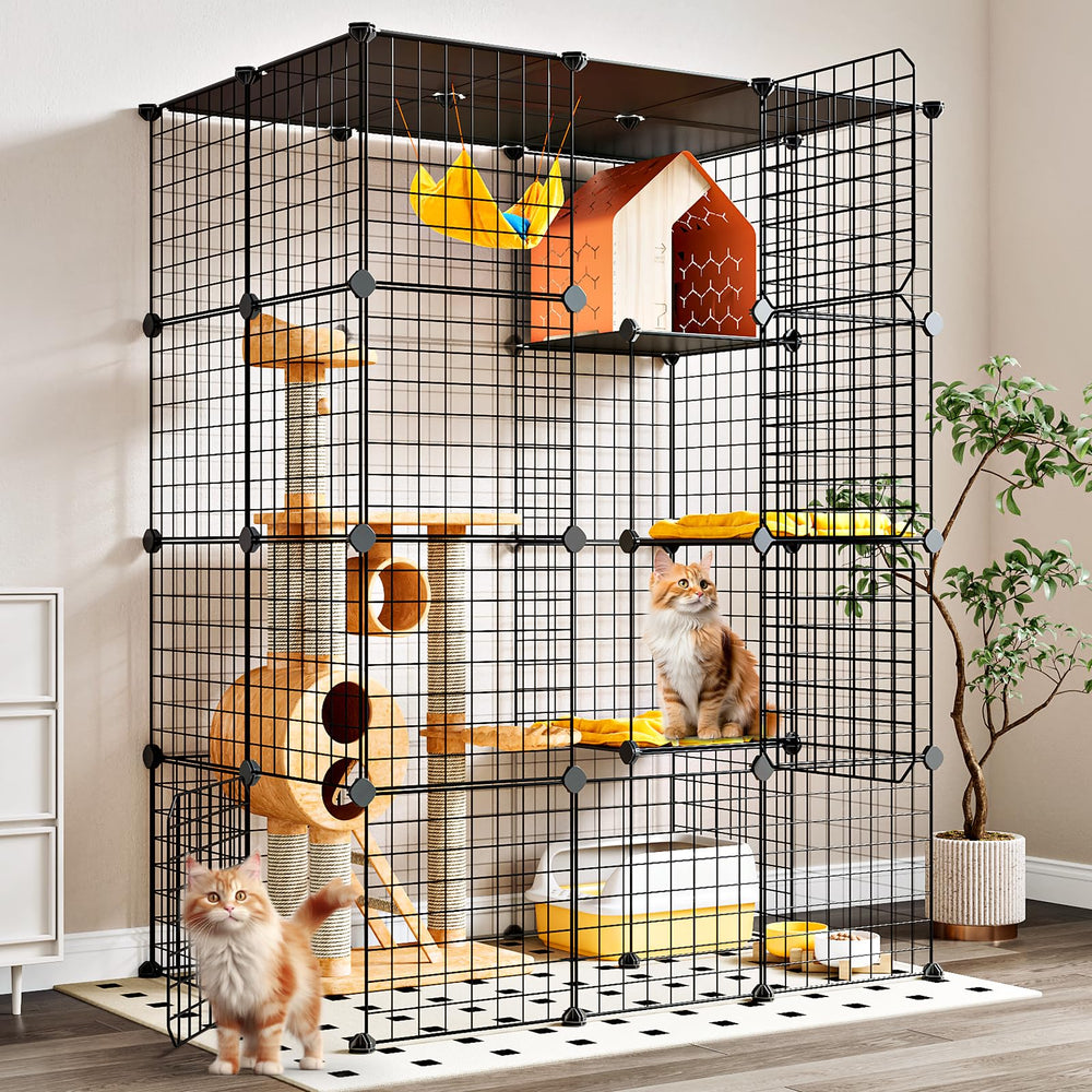 Oneluck indoor playpen supports safe containment for small pets