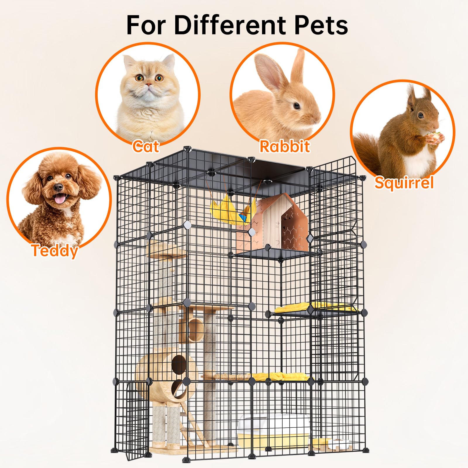 Oneluck spacious layout ideal for households with multiple felines