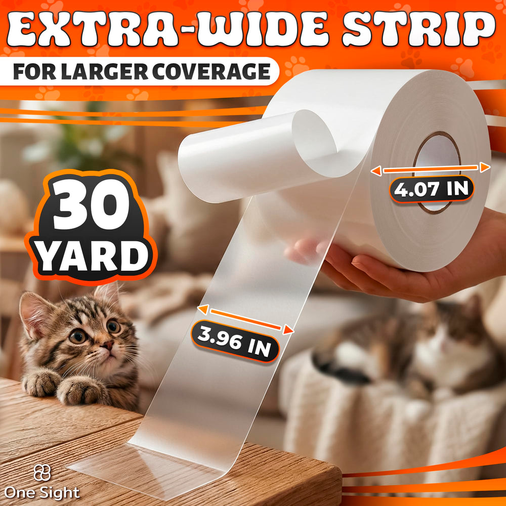 One Sight cat tape featuring arrow-marker aid for easy, clean application.