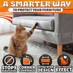 One Sight cat tape provides safe, pet-friendly furniture protection.