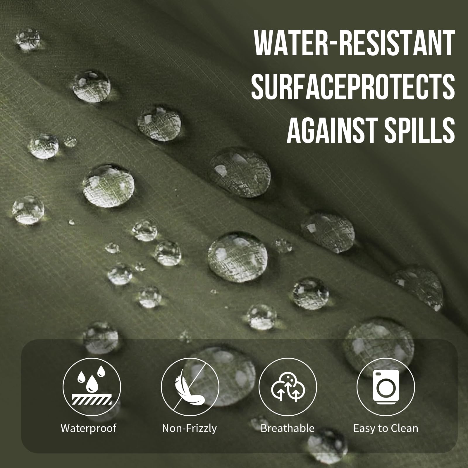 Insulated cushions guard against cold floors during rest.