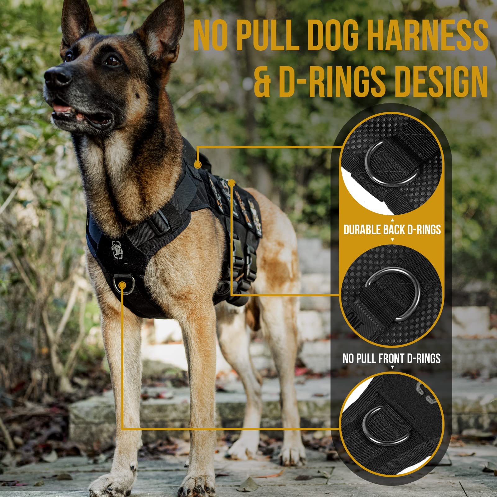 OneTigris rugged 1000D nylon durability for dirt and water resistance