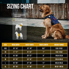 OneTigris dog harness with MOLLE pouches and attachment points for gear