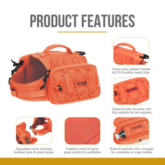 OneTigris Mammoth pack hidden zipper design to prevent snagging