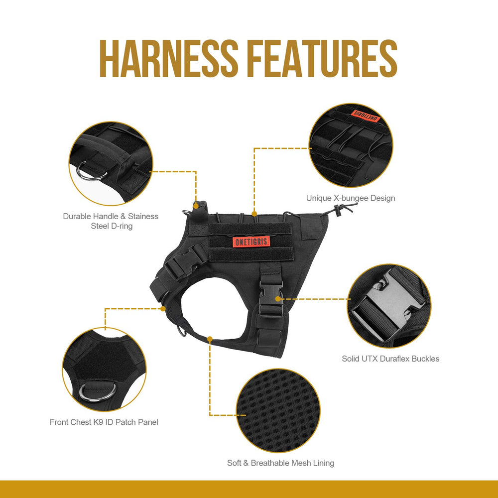 OneTigris Fire Watcher harness top handle close-up for control.
