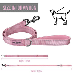OneTigris leash with reflective threads for safer night walking