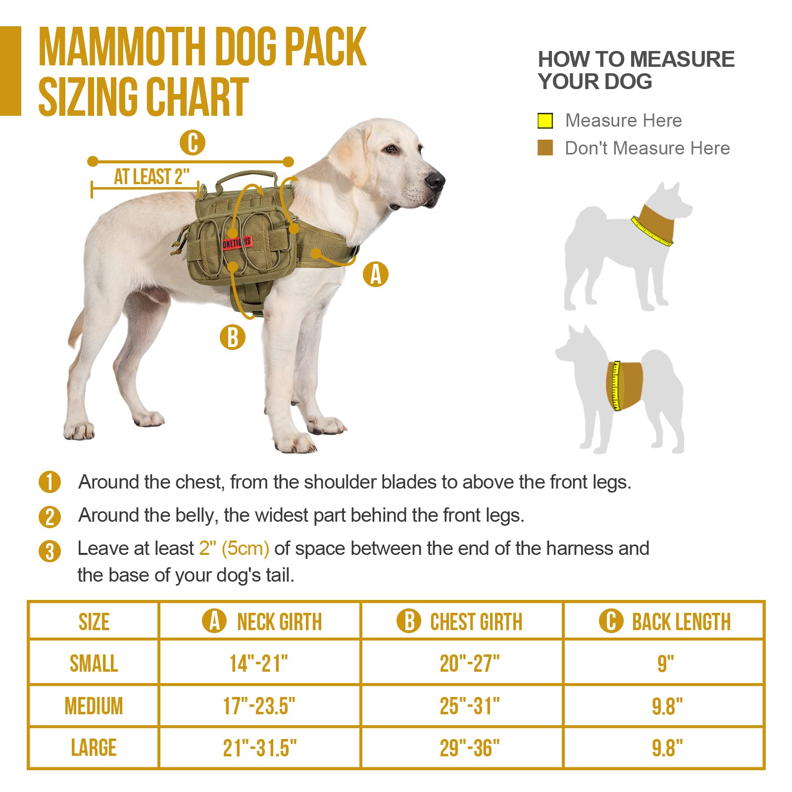ONETIGRIS Mammoth buckle and clip for secure leash and quick adjustments