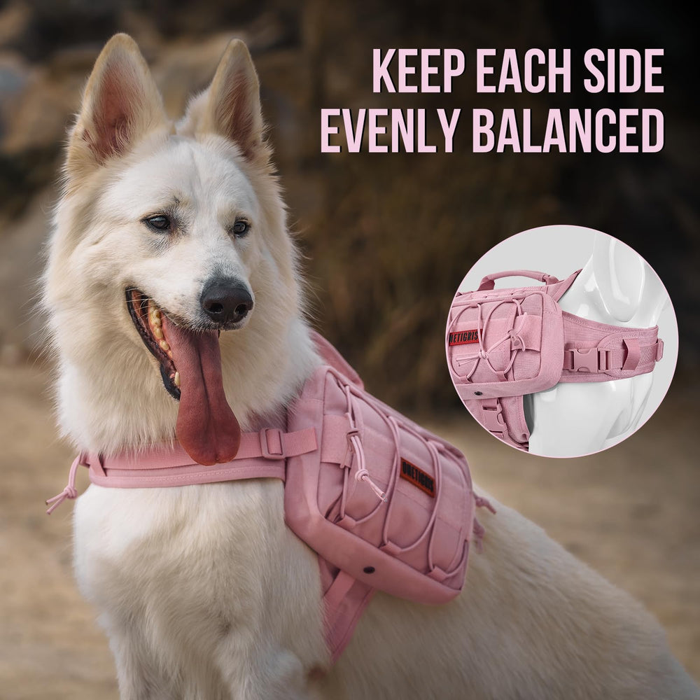 OneTigris Mammoth Dog Pack zipper detail reduces hair snag