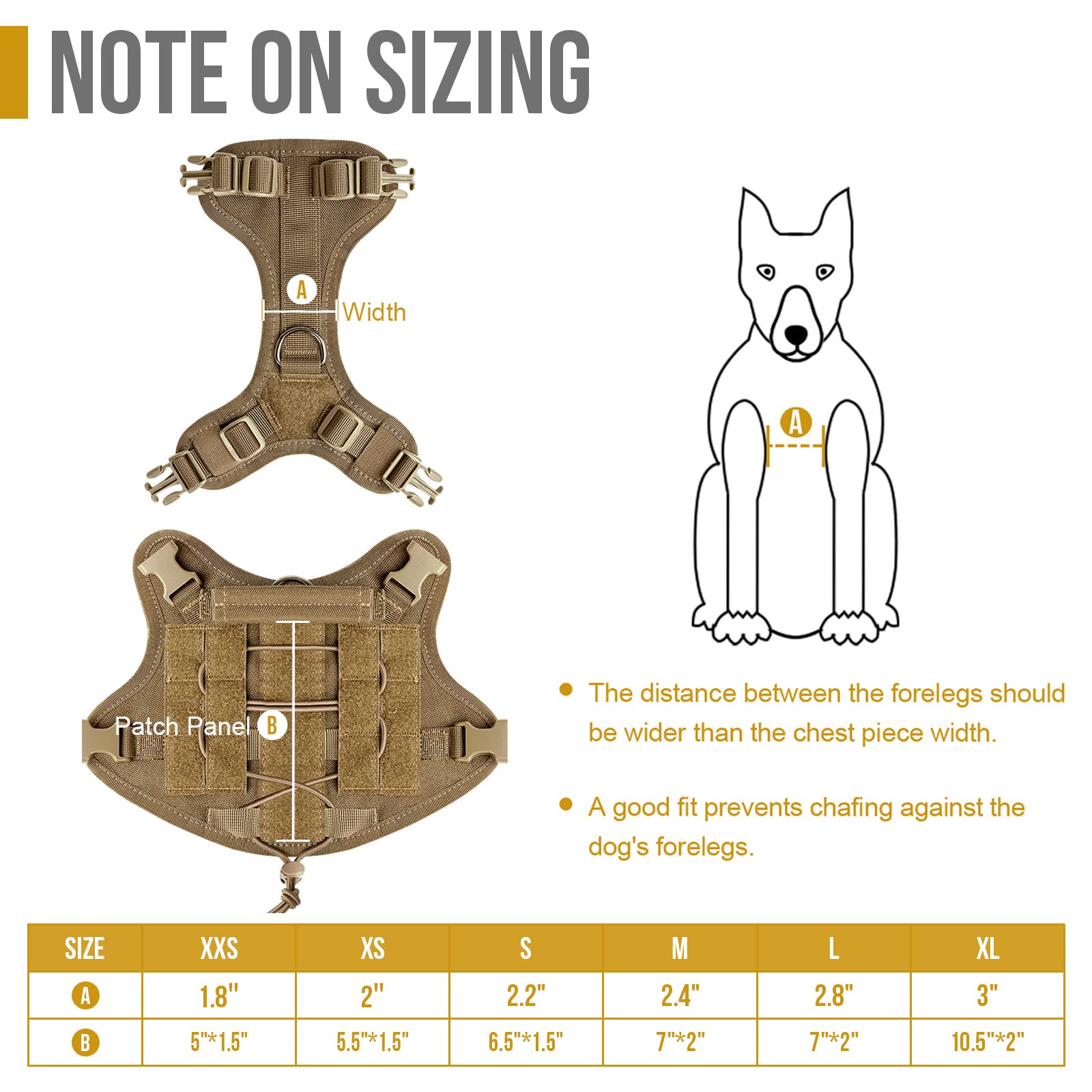 ONETIGRIS MOLLE panels for attaching pouches and patches.