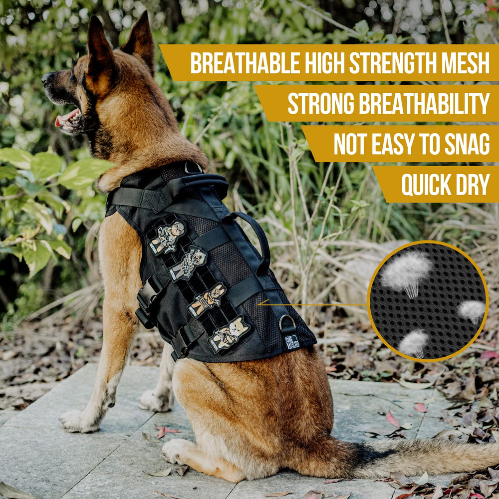 OneTigris MOLLE side panels for adding pouches and patches