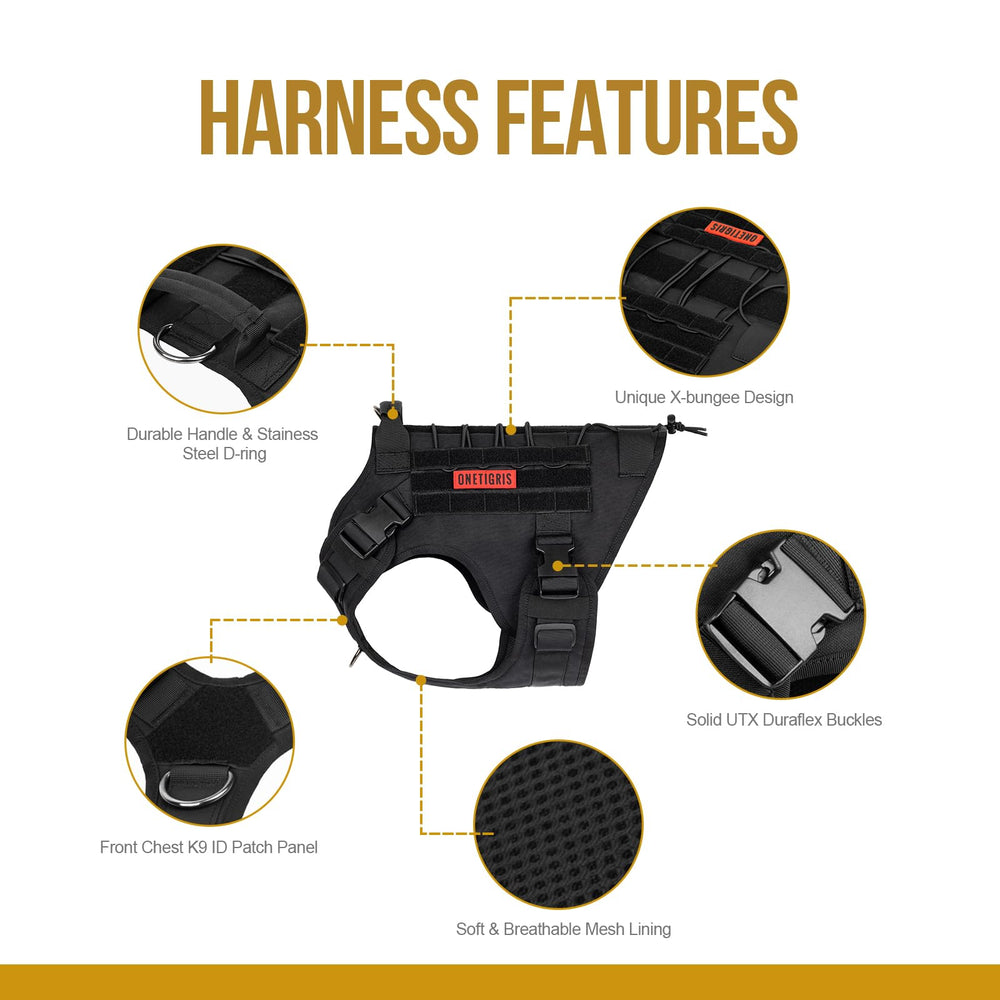 OneTigris MOLLE system harness for customization and accessories