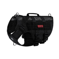 OneTigris No Pull harness front view with D-ring and breathable mesh for controlled walking