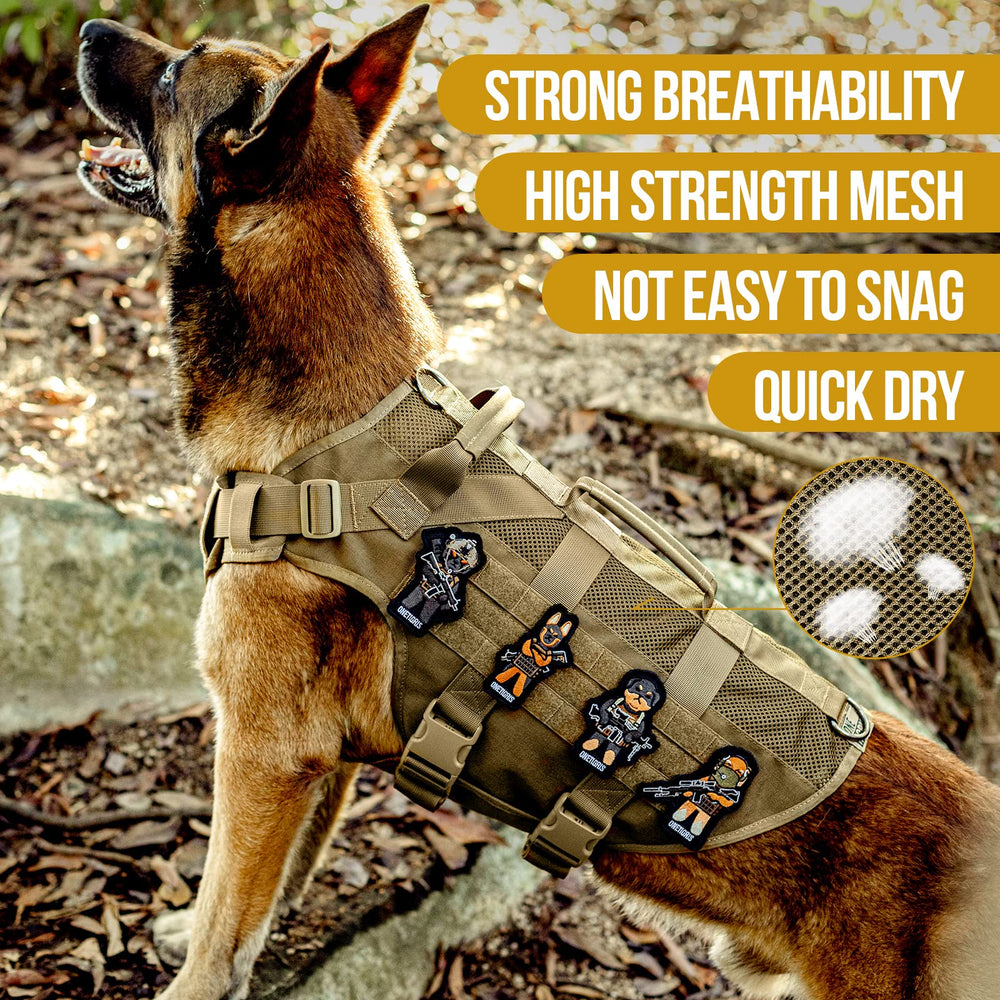 OneTigris No Pull Harness with MOLLE panels on both sides for addons