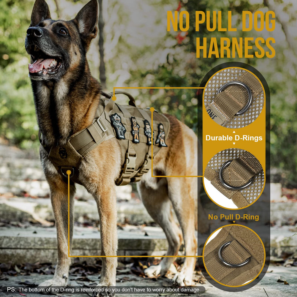 OneTigris No Pull Harness with padded grab handles for easy handling