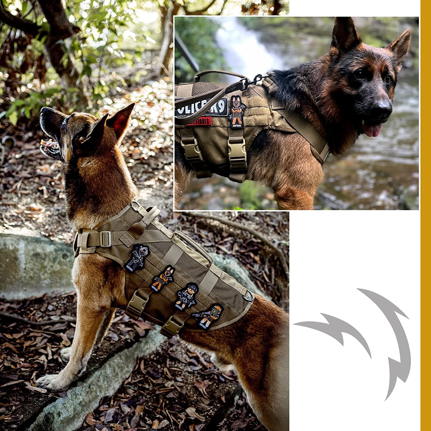 OneTigris 1000D nylon construction resists dirt and wear.