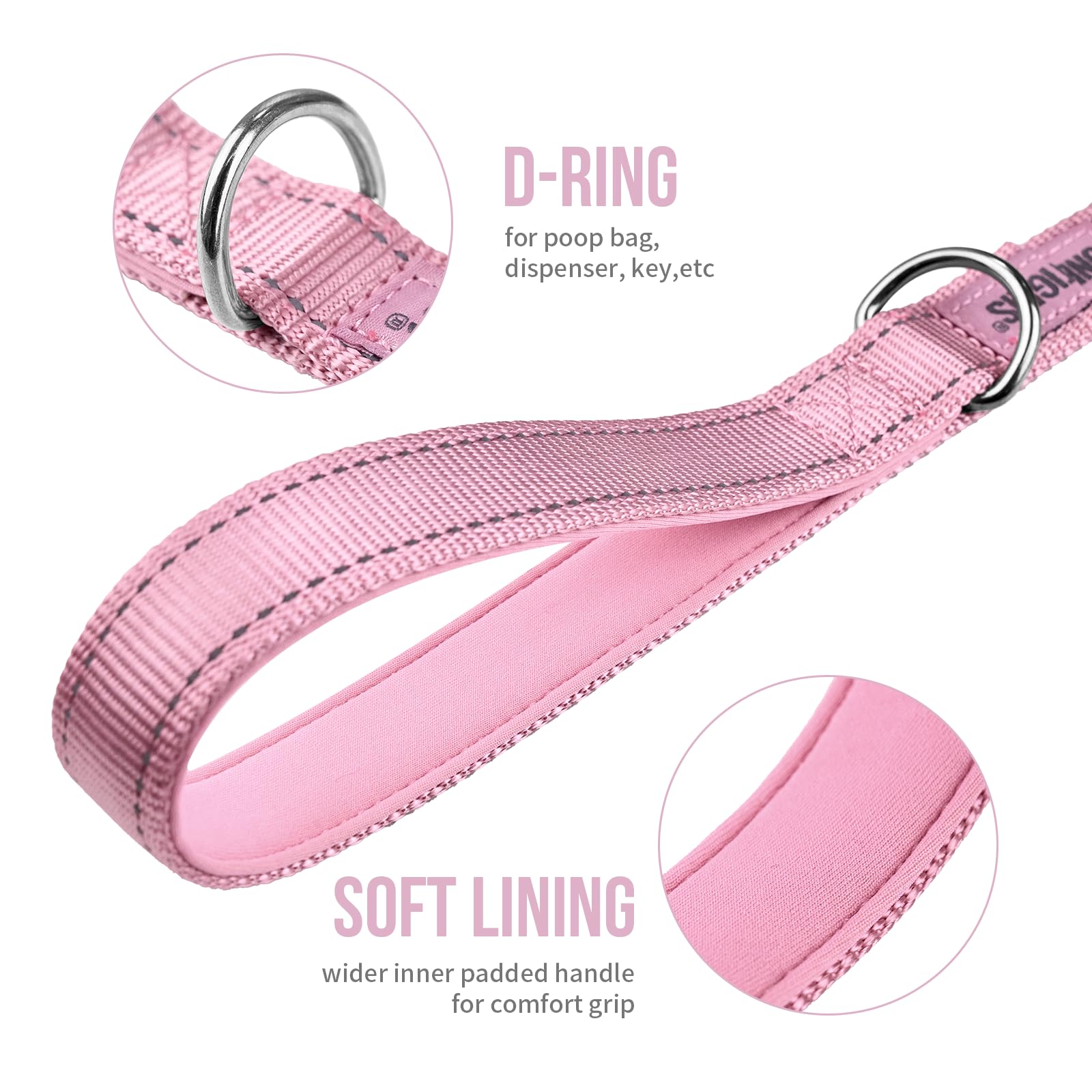OneTigris padded handle near connector provides quick control