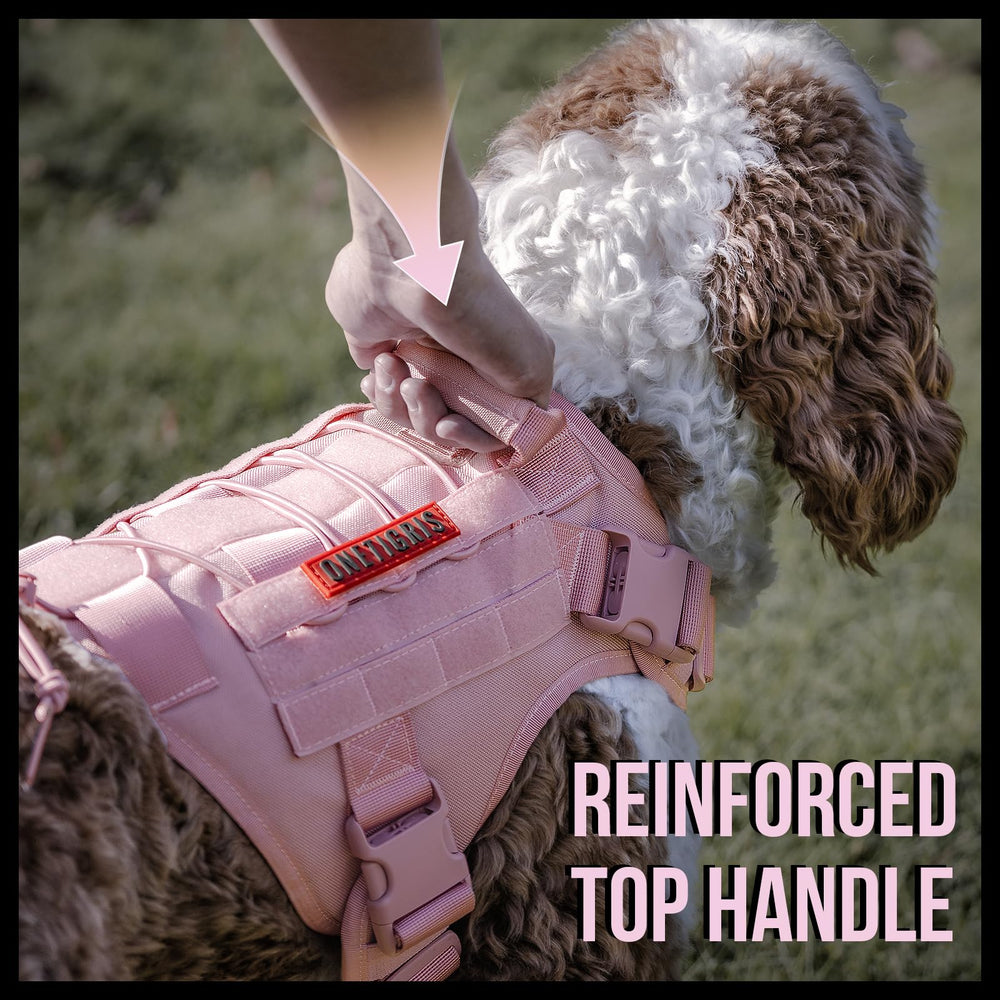 OneTigris pink dog harness in size L for larger dogs.