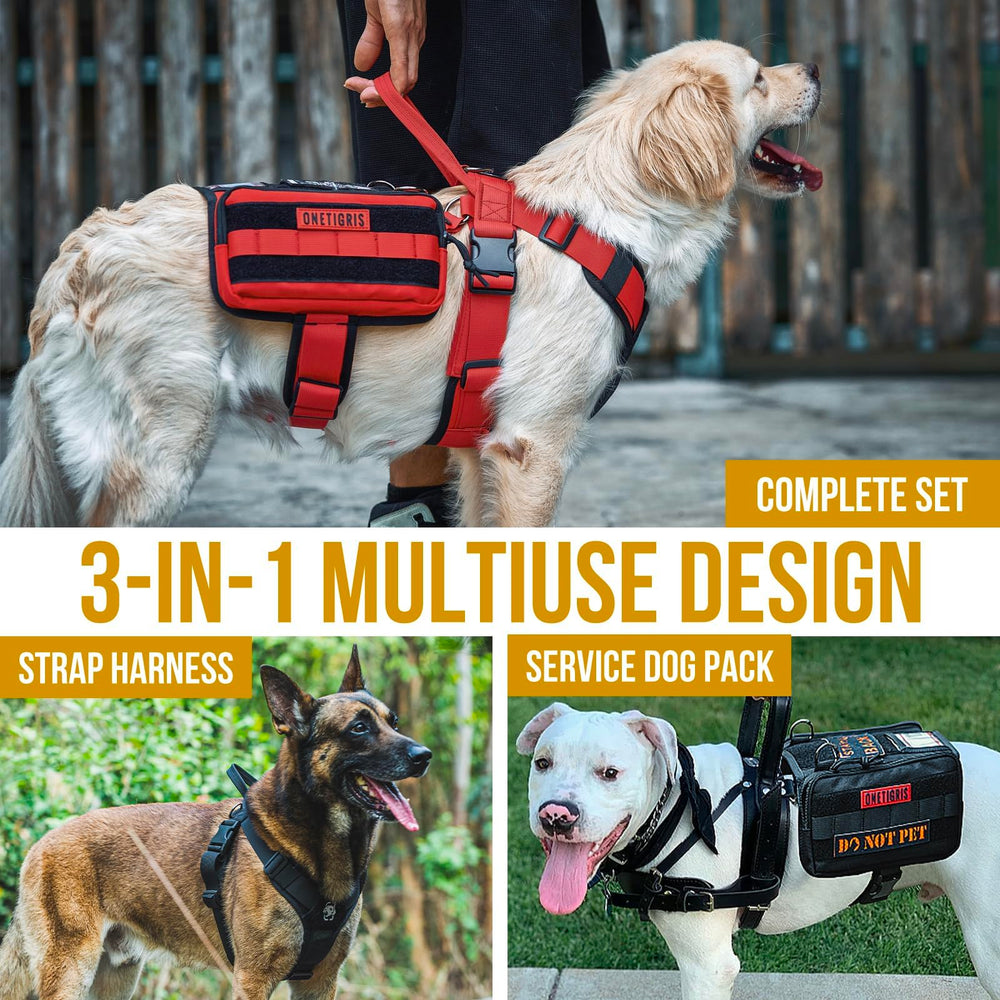 OneTigris red ID window vest, front view, keeps essential info accessible during outings