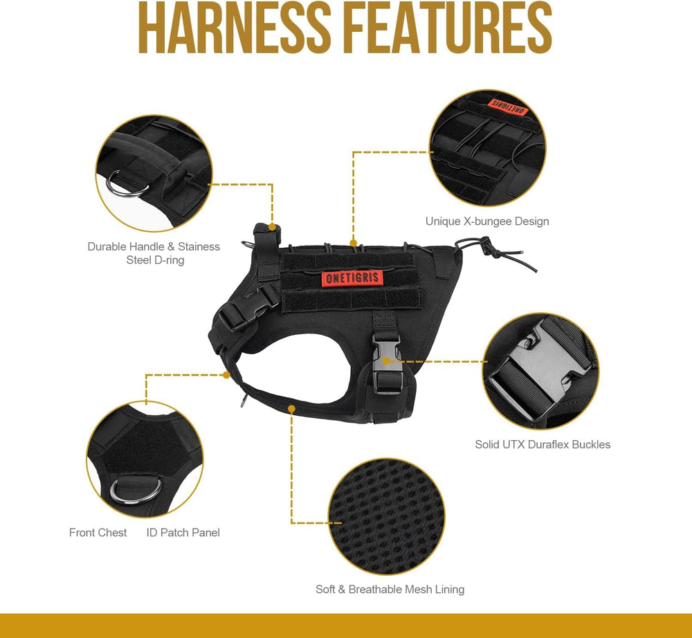 Front V-ring leash attachment supports versatile leash options.