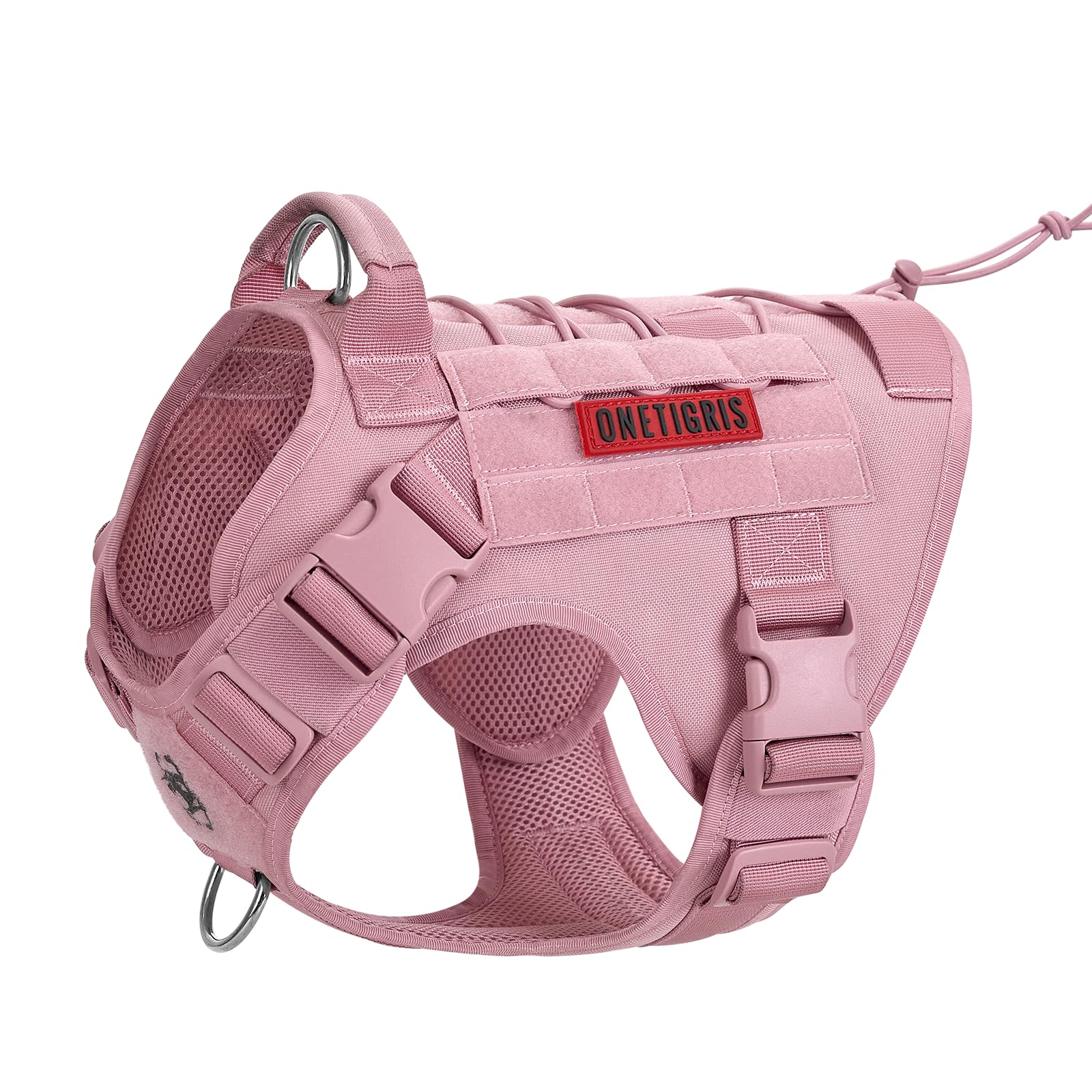 onetigris pink XXS harness front view for easy daily walks