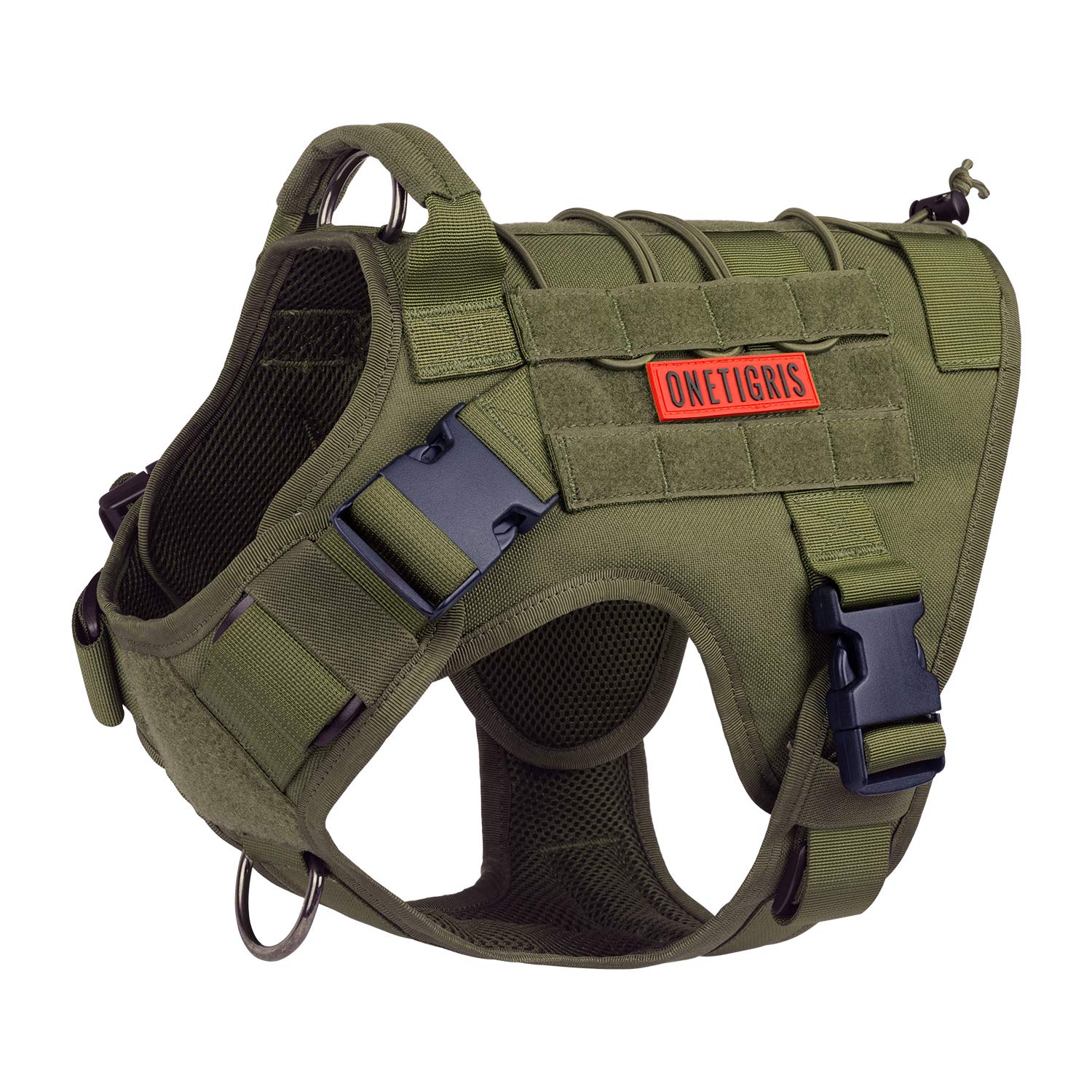 OneTigris Ranger Green large harness ready for rugged outdoor use.