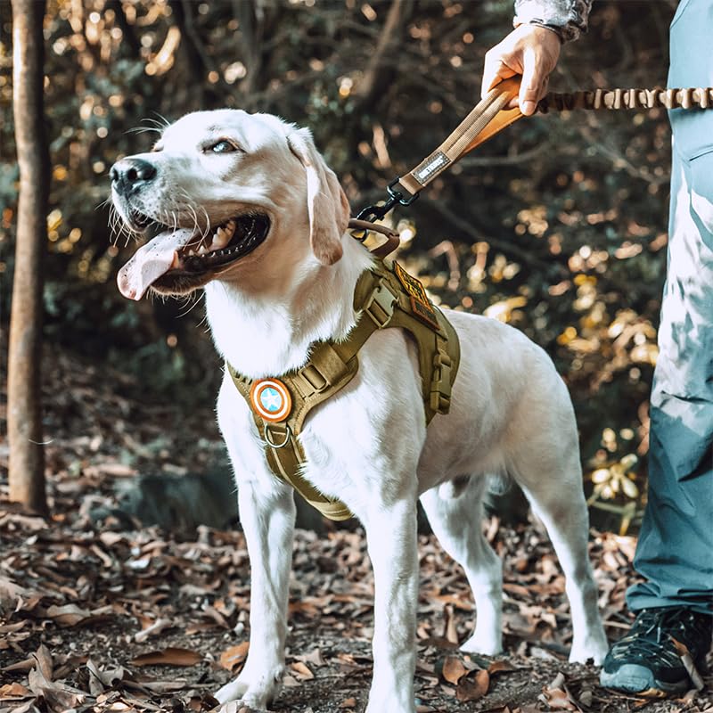 OneTigris tactical dog harness Velcro panels for ID patches