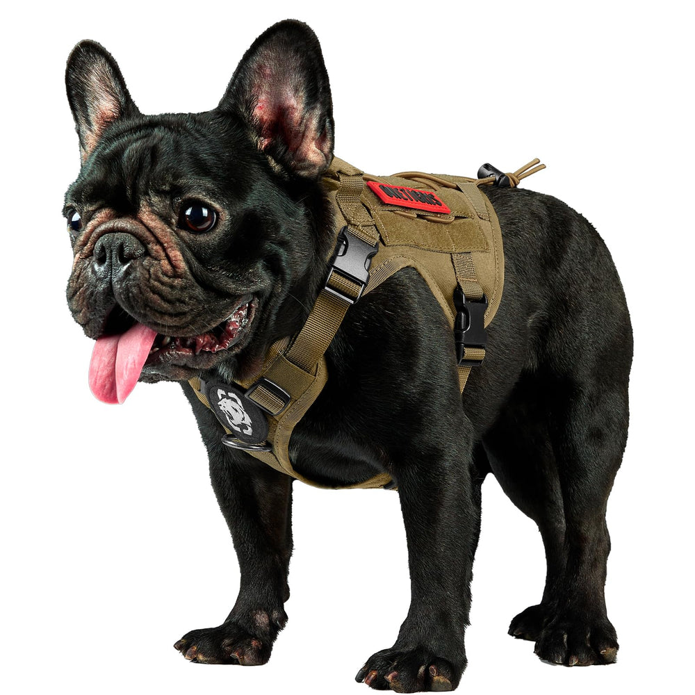 OneTigris tactical dog harness with top handle for secure control during outdoor walks