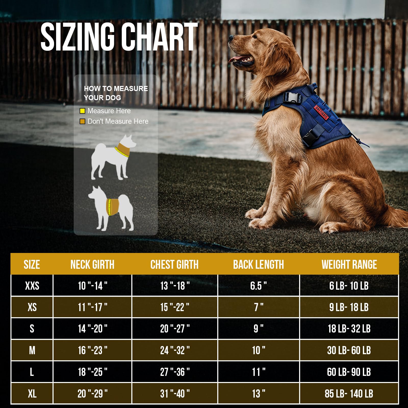 OneTigris dog vest blue side view with quick-release buckles for easy on/off.