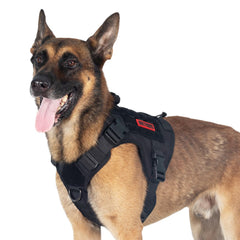 OneTigris tactical dog harness with handle for secure control