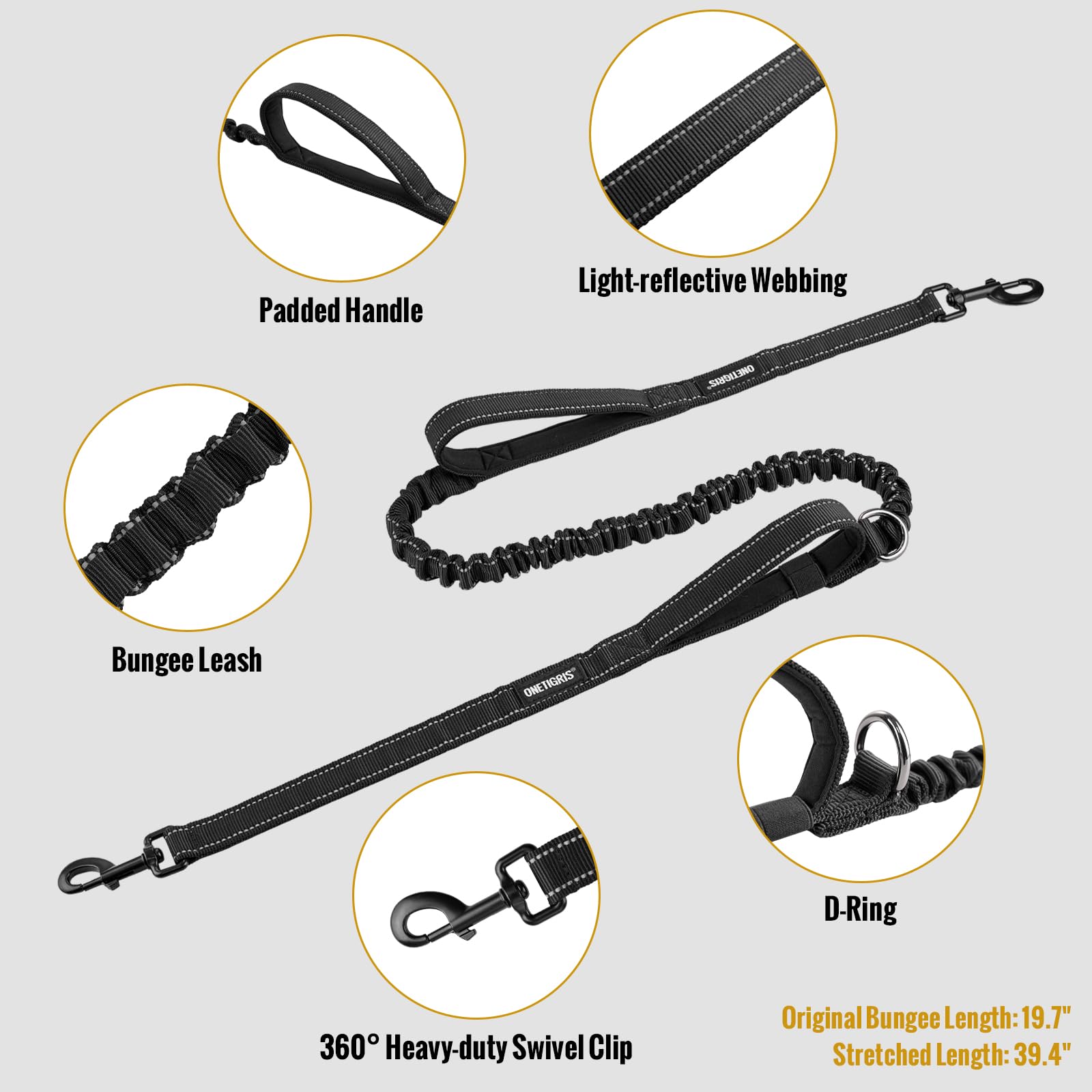 ONETIGRIS thickened lumbar padding supports comfortable wear on long outings.