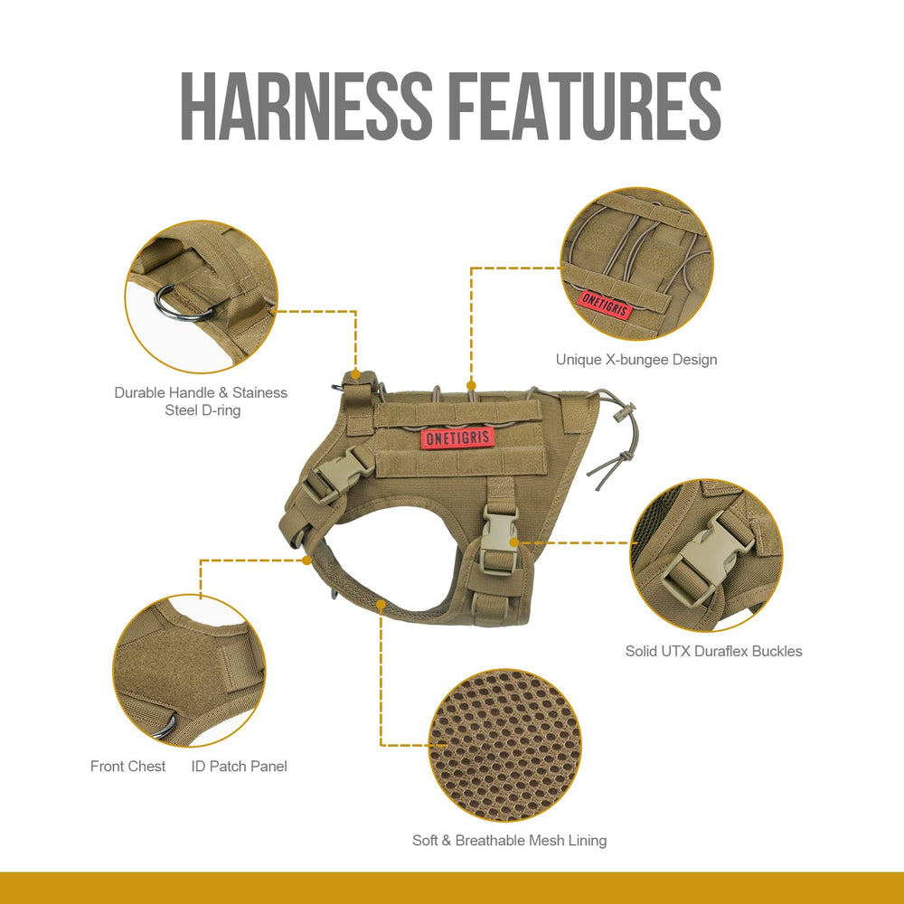 ONETIGRIS top handle feature for confident traffic control during walks.