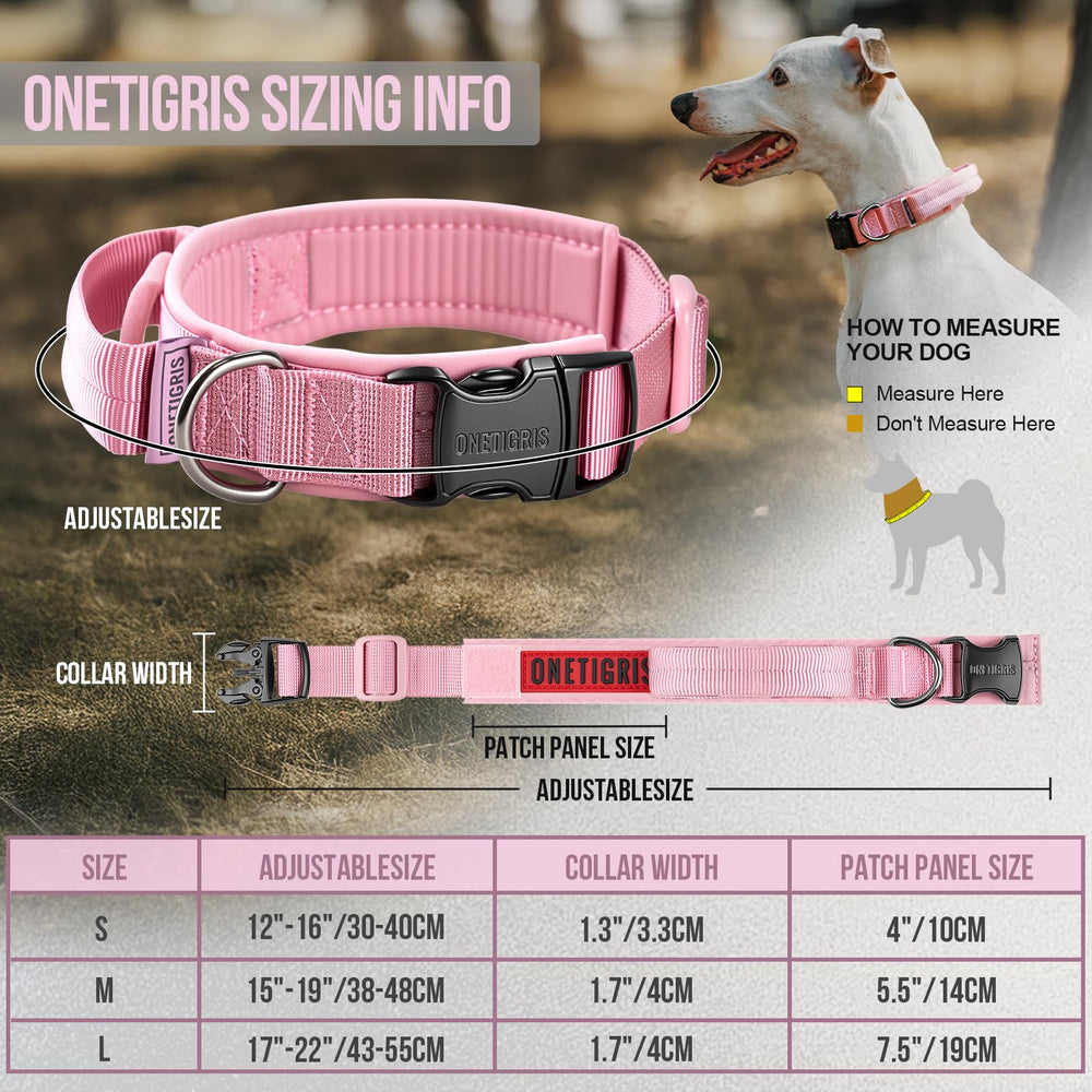 ONETIGRIS wide collar safety distributes pressure for safer wear.