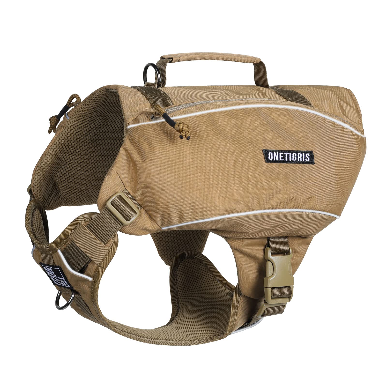ONETIGRIS top grab handle helps lift your dog over obstacles or into a car