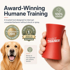 ONKEY ShakeTrainer instructional video demonstrates humane behavior redirection.