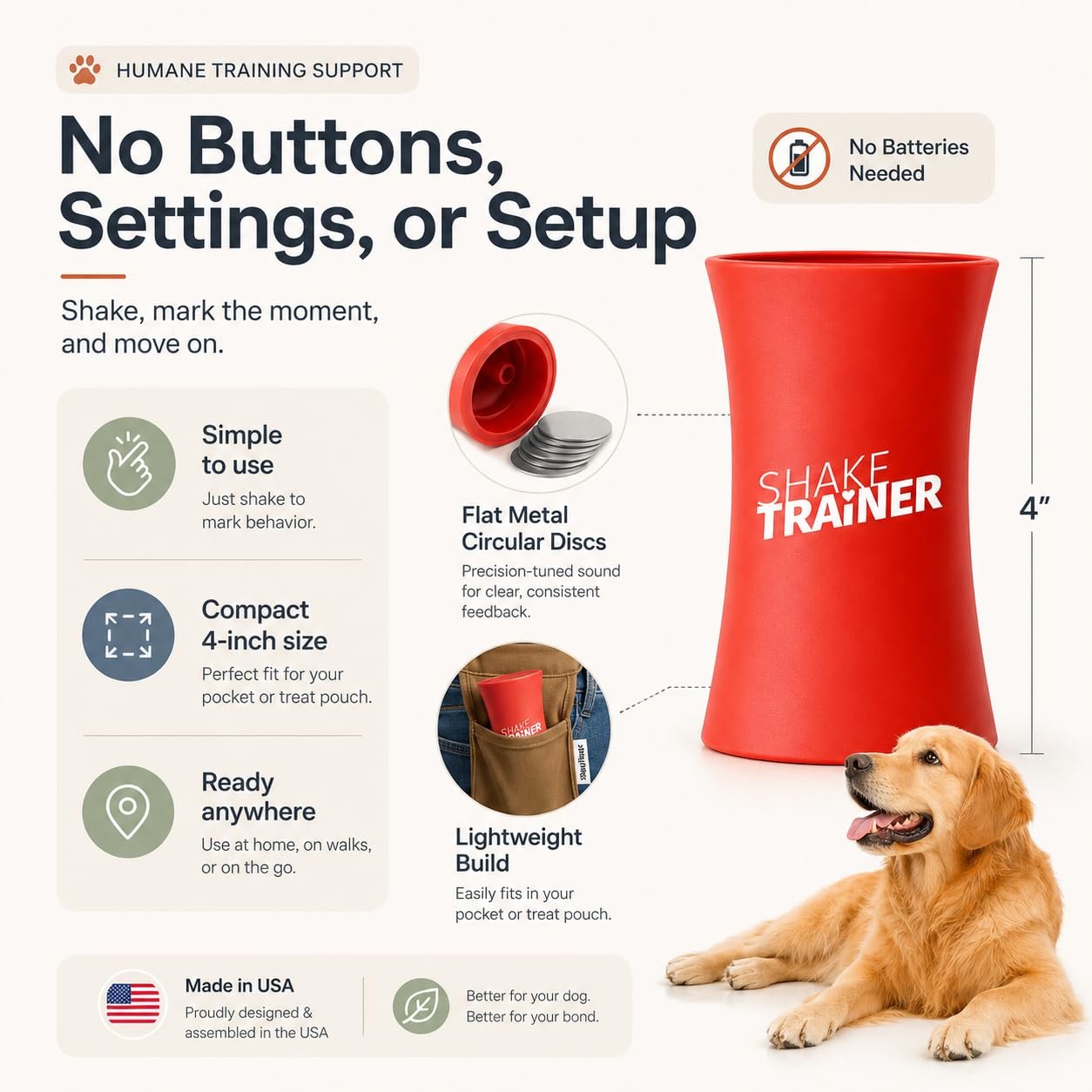 ONKEY ShakeTrainer is made in the USA with strict quality standards.