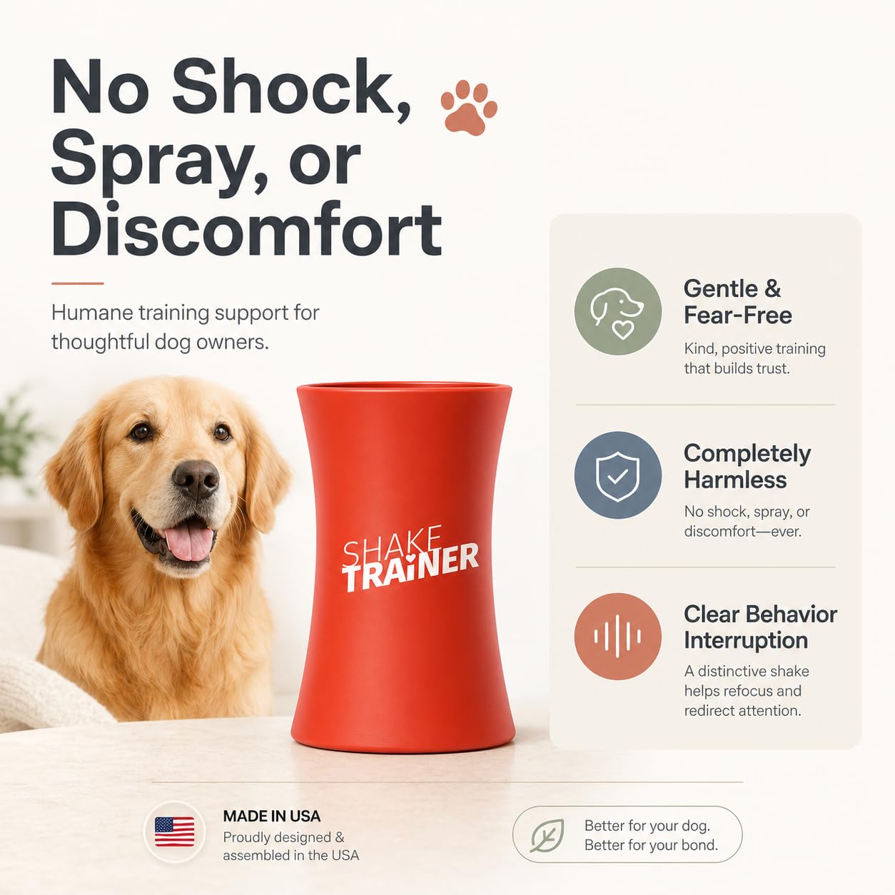 ONKEY ShakeTrainer aids leash walking by reducing pulling and tension.