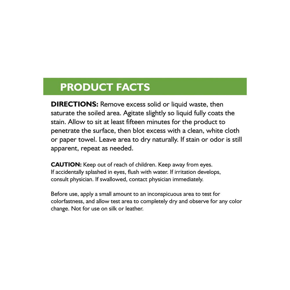 Only Natural Pet Advanced Dog Stain Odor Remover spray application for quick treatment.