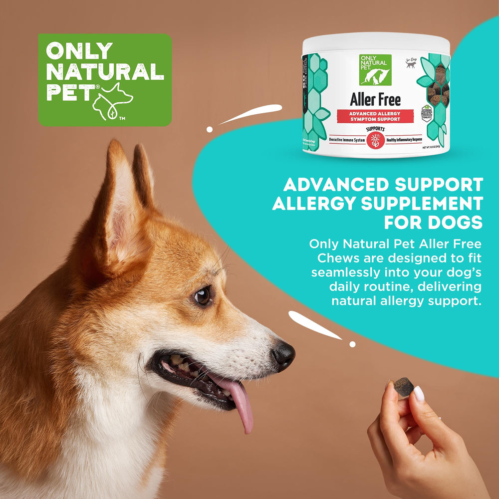 Only Natural Pet AllerFree coat glow shot demonstrates healthier-looking fur.